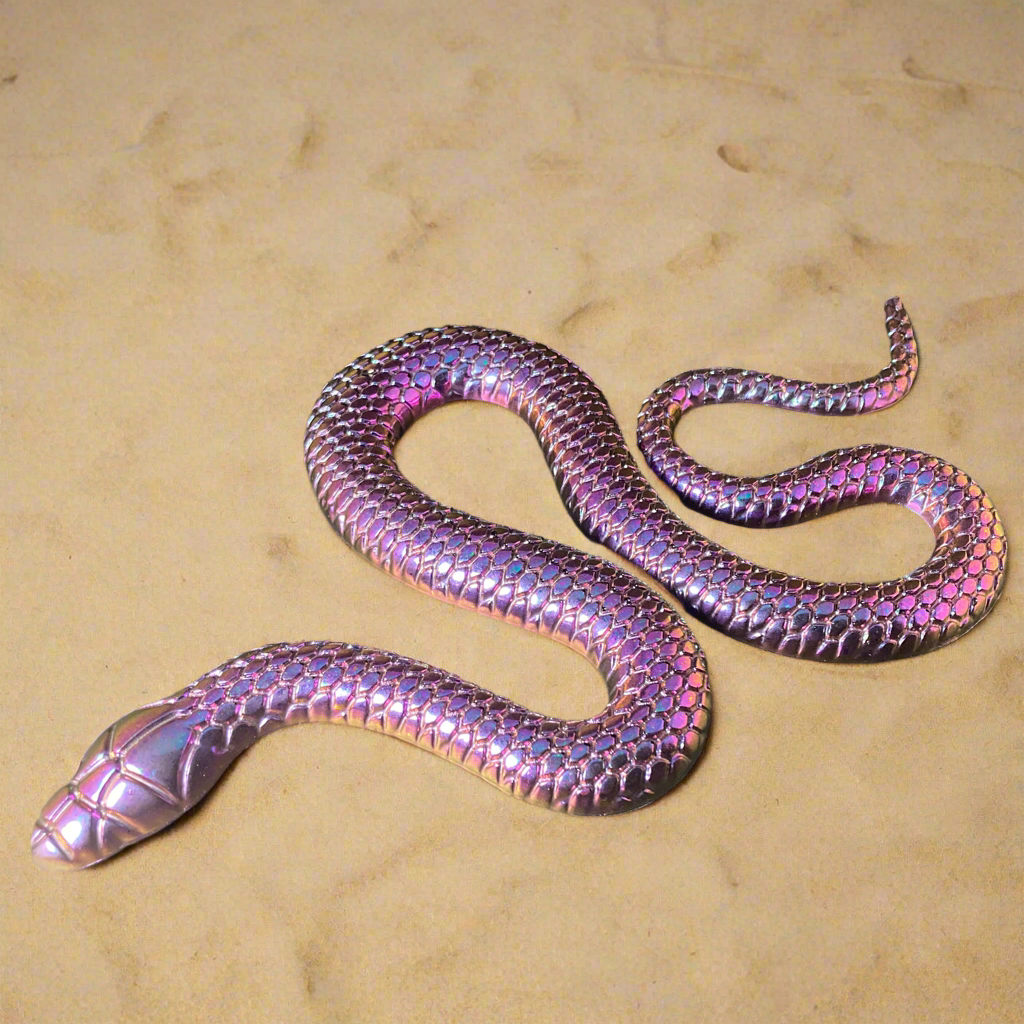 Wall decor, chameleon Violet Snake
