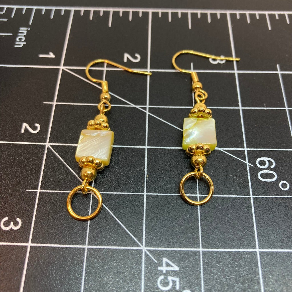 Drop Earrings, Mother-Of-Pearl Shell