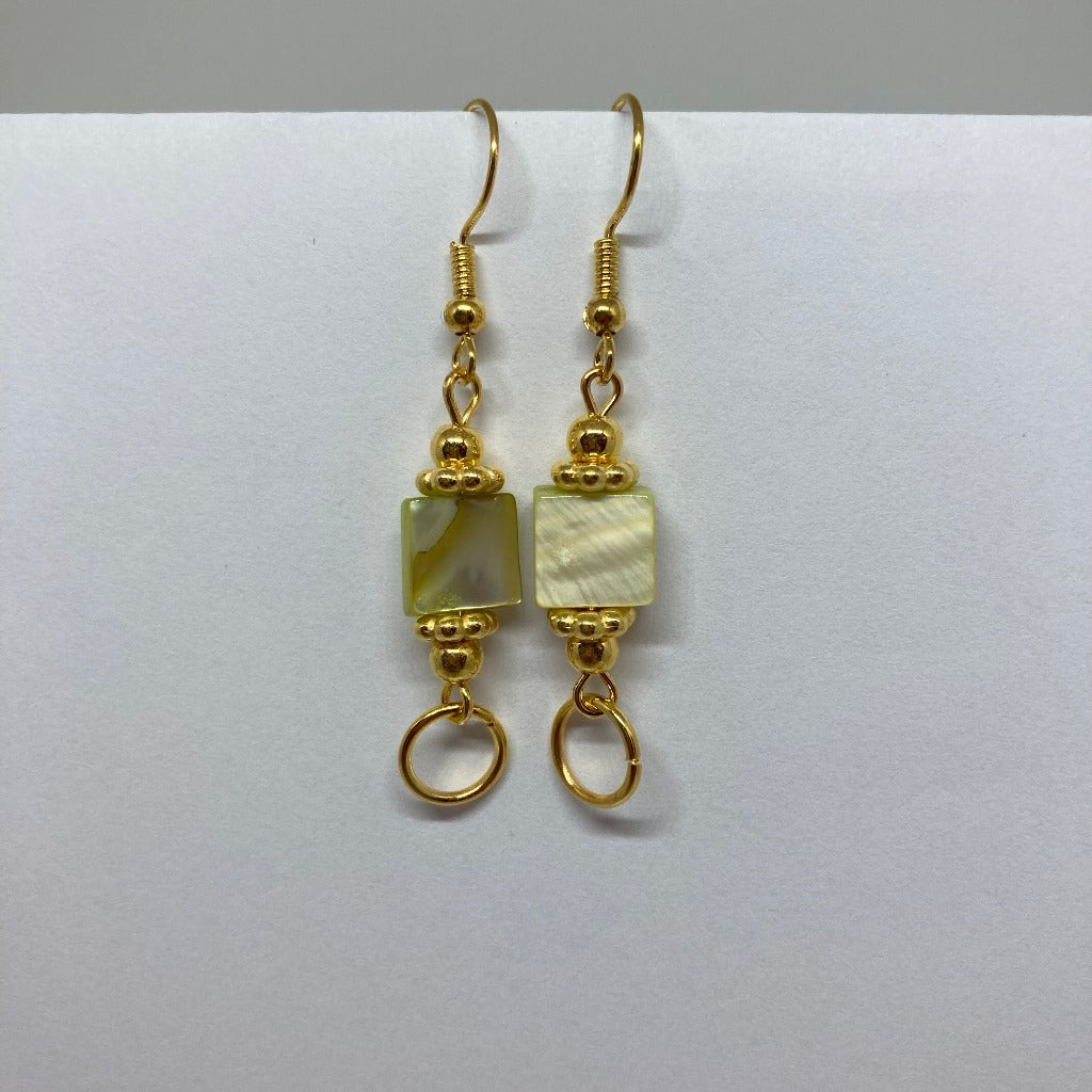 Drop Earrings, Mother-Of-Pearl Shell