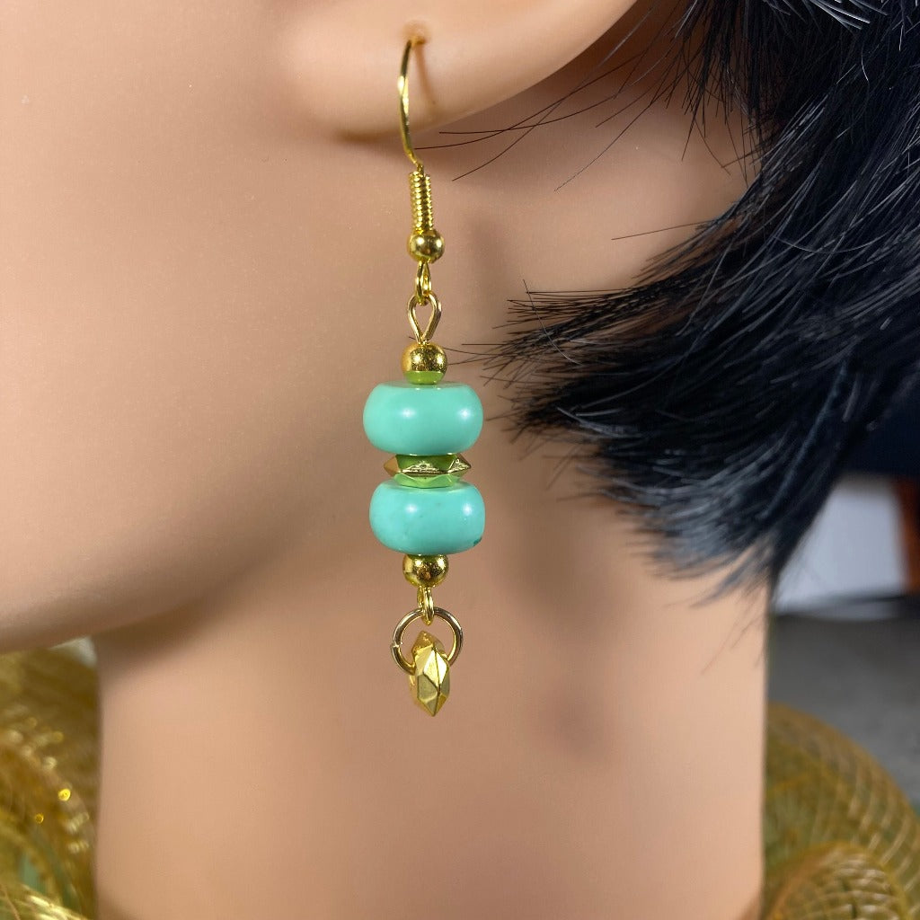 Refreshing Mint Green Dangle Earrings