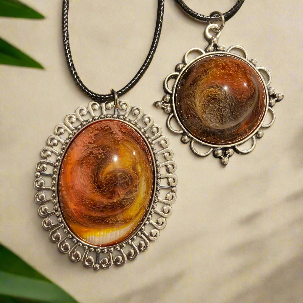 Galaxy Necklaces, coffee
