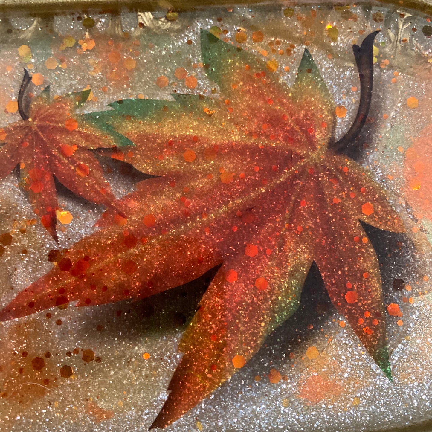 Trinket Tray, fall leaves
