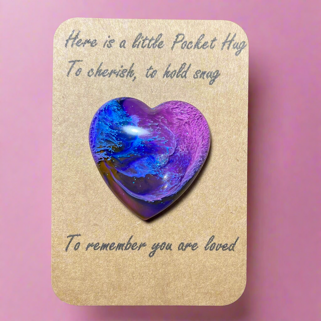 Pocket Hugs, pink & blue