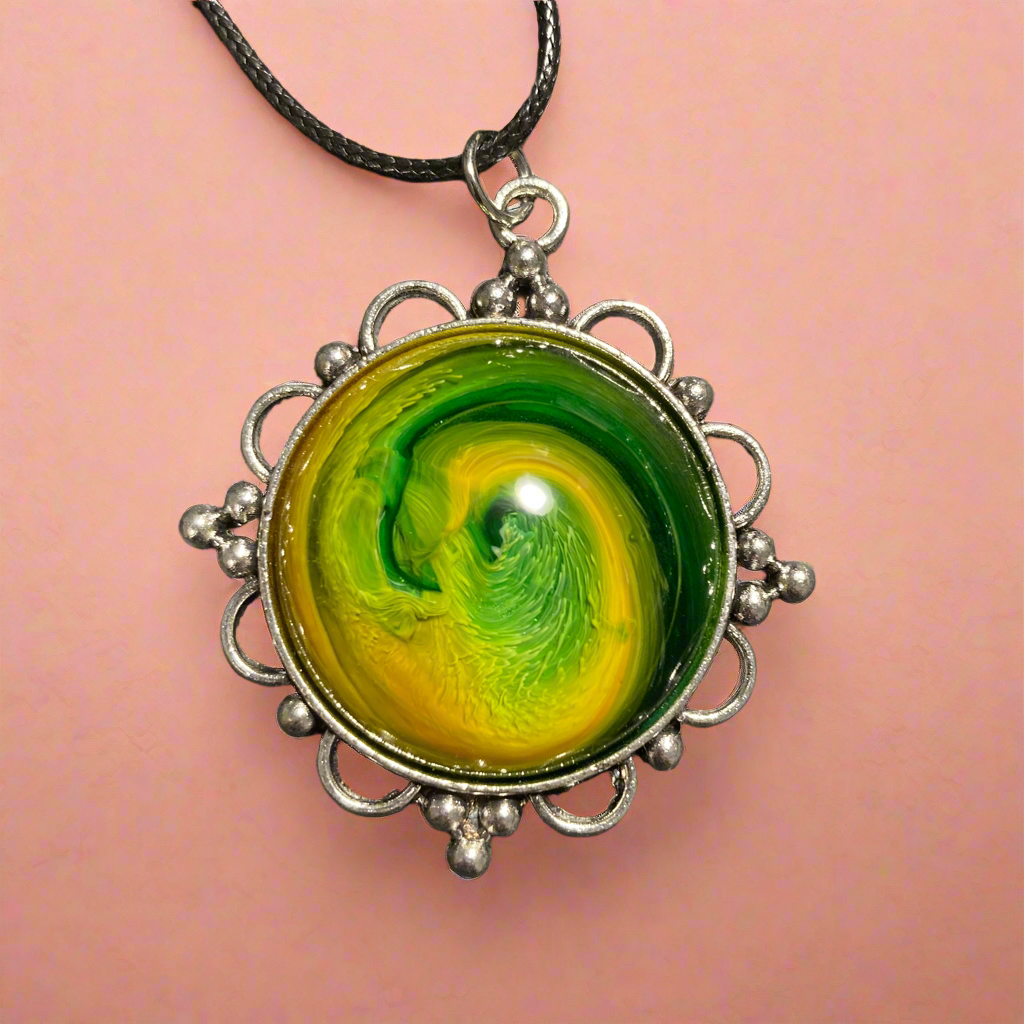 Elemental Harmony Necklaces, chunky, green, Earth Element