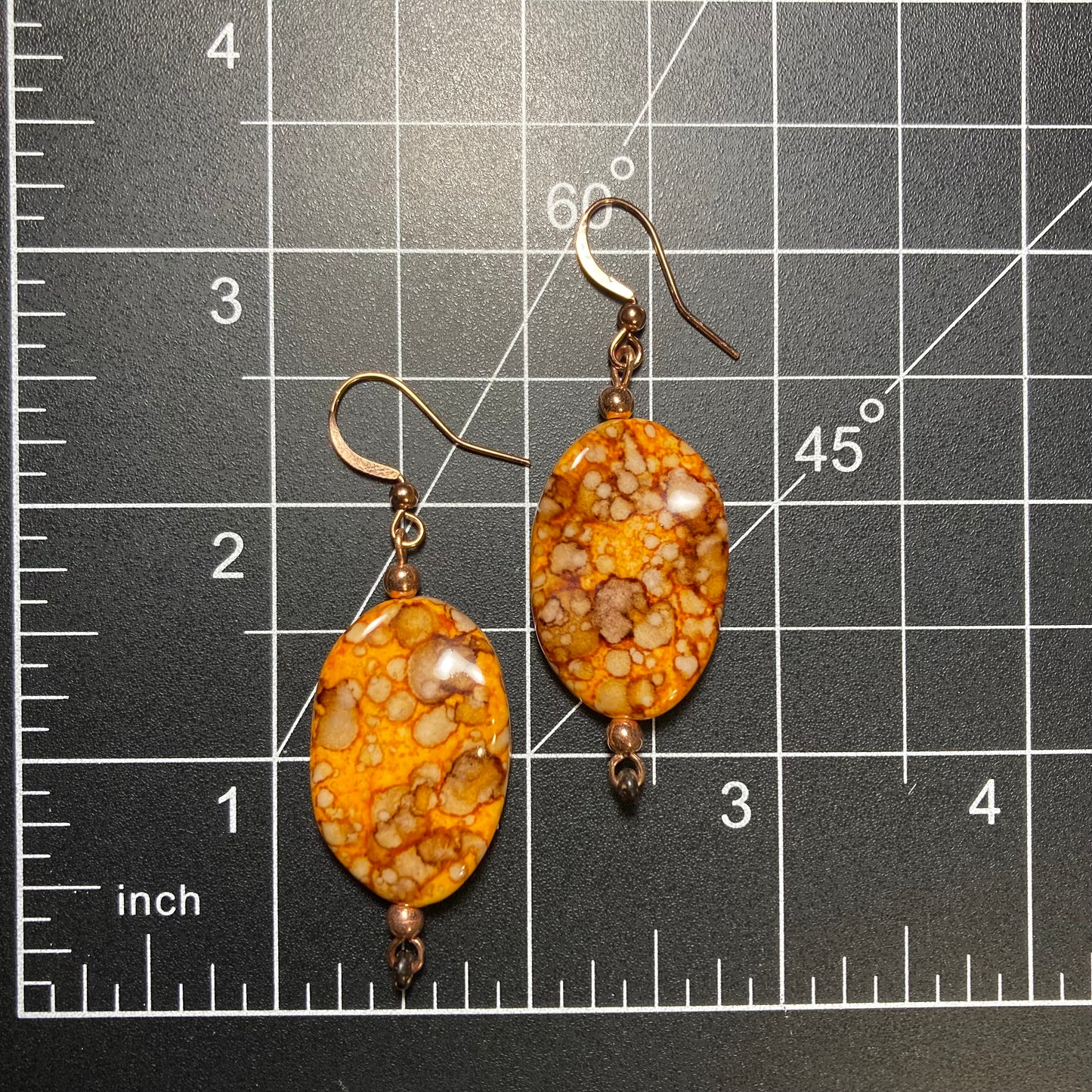 Orange Autumn earrings