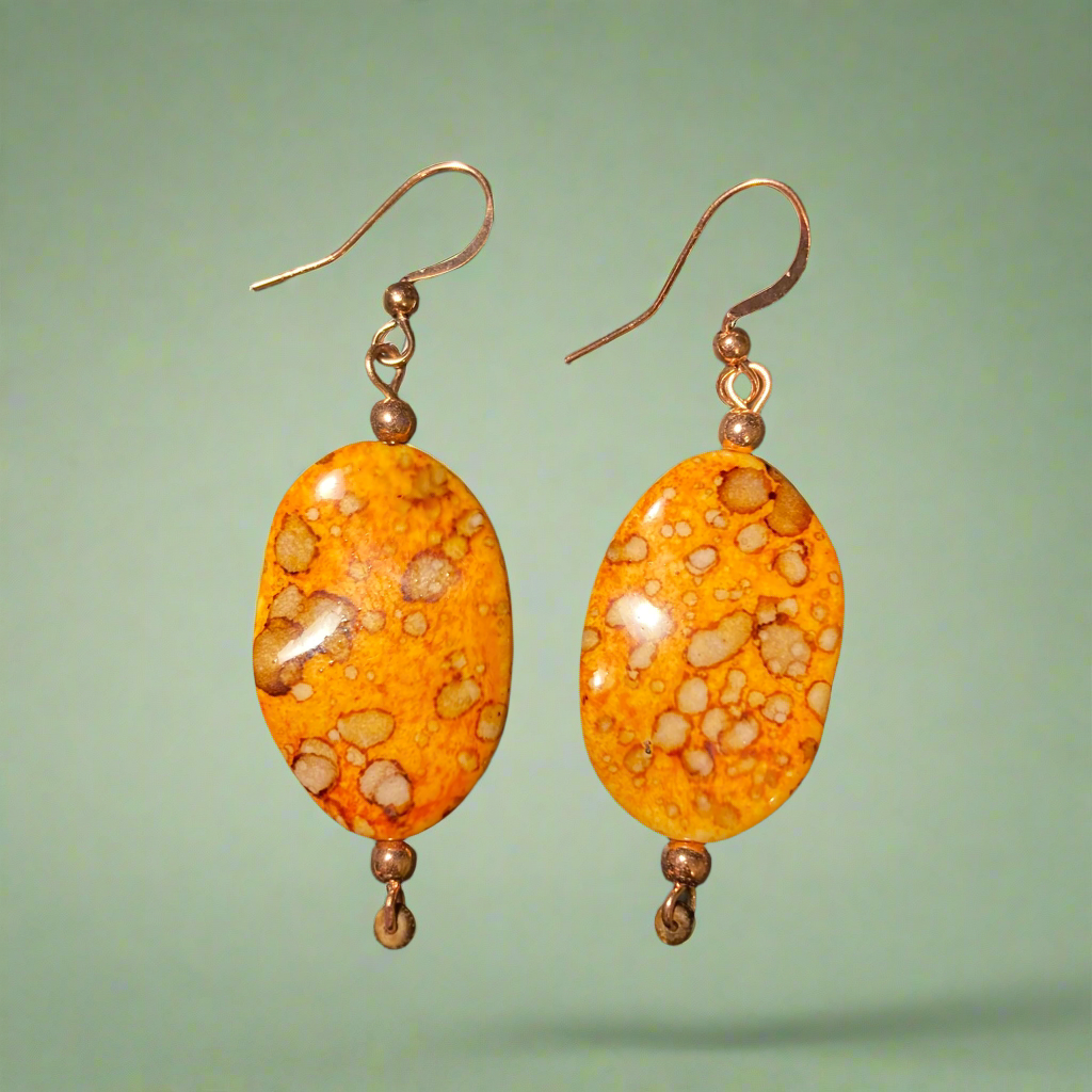 Orange Autumn earrings