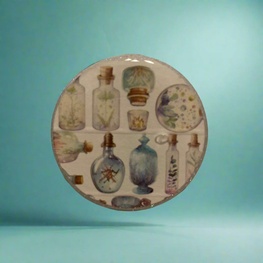 Magnets, vintage bottles, esoteric, retro