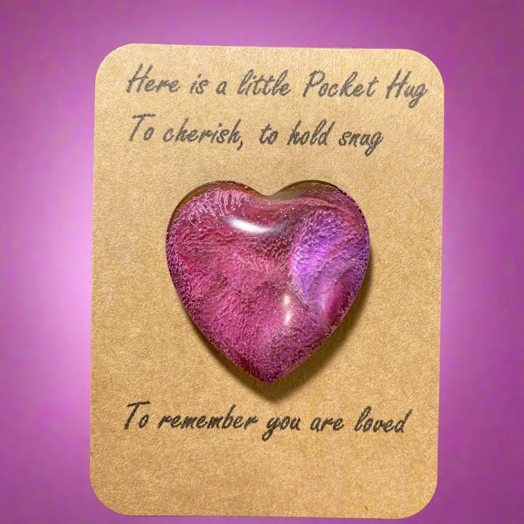 Pocket Hugs, pink & purple