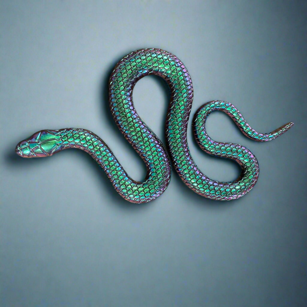 Wall decor, chameleon green Snake