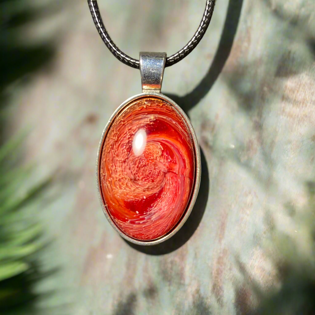 Autumn Necklace, oval, fall fashion