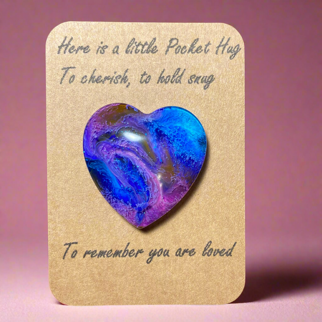 Pocket Hugs, pink & blue