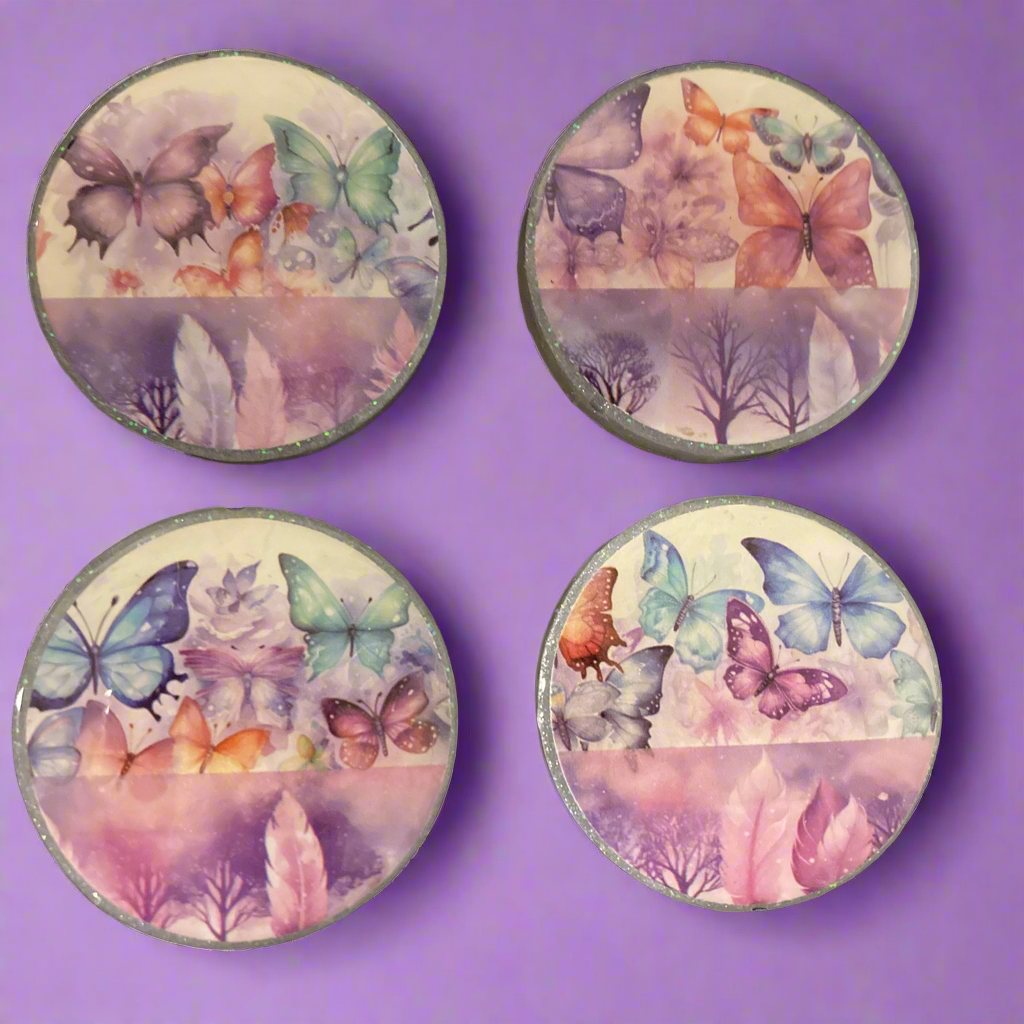Magnets, butterflies, feathers, fantasy