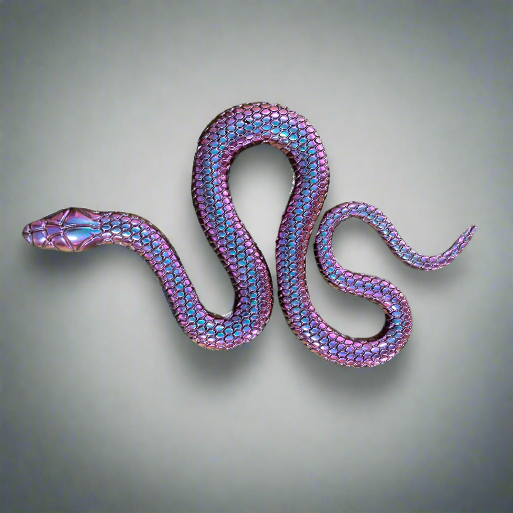 Wall decor, chameleon Violet Snake