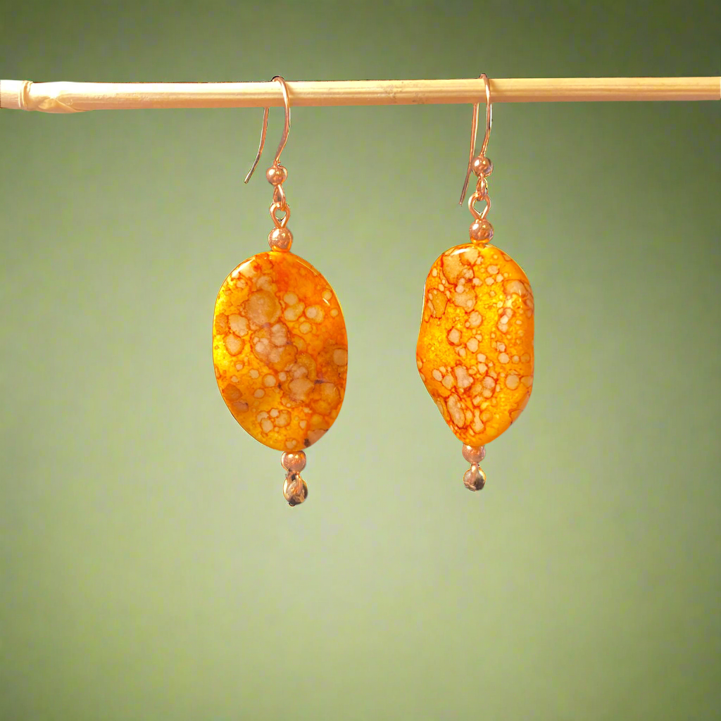 Orange Autumn earrings