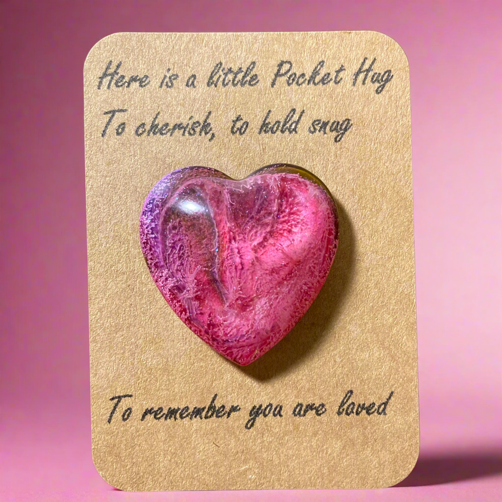 Pocket Hugs, pink & purple