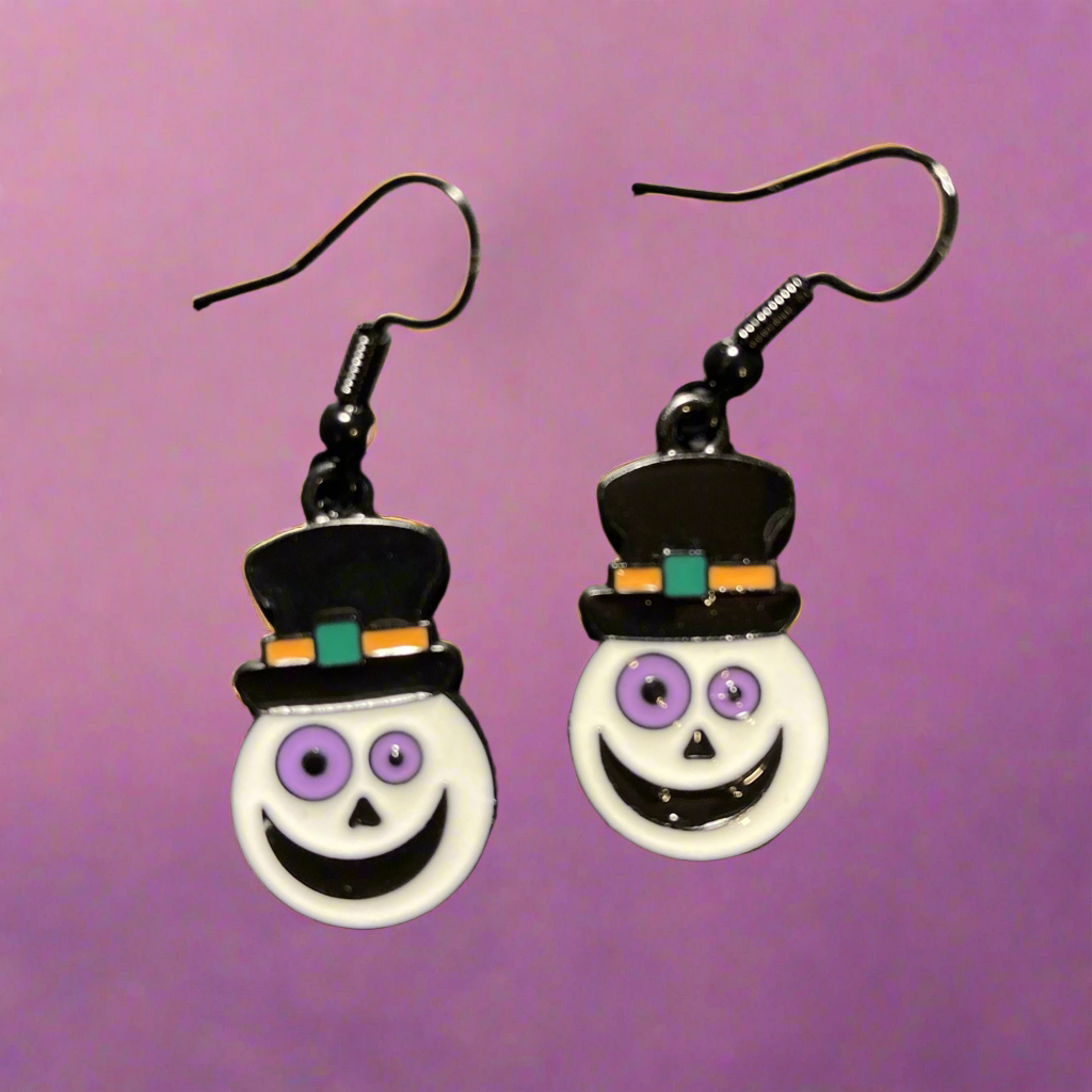 Silly Ghost Charm Earrings