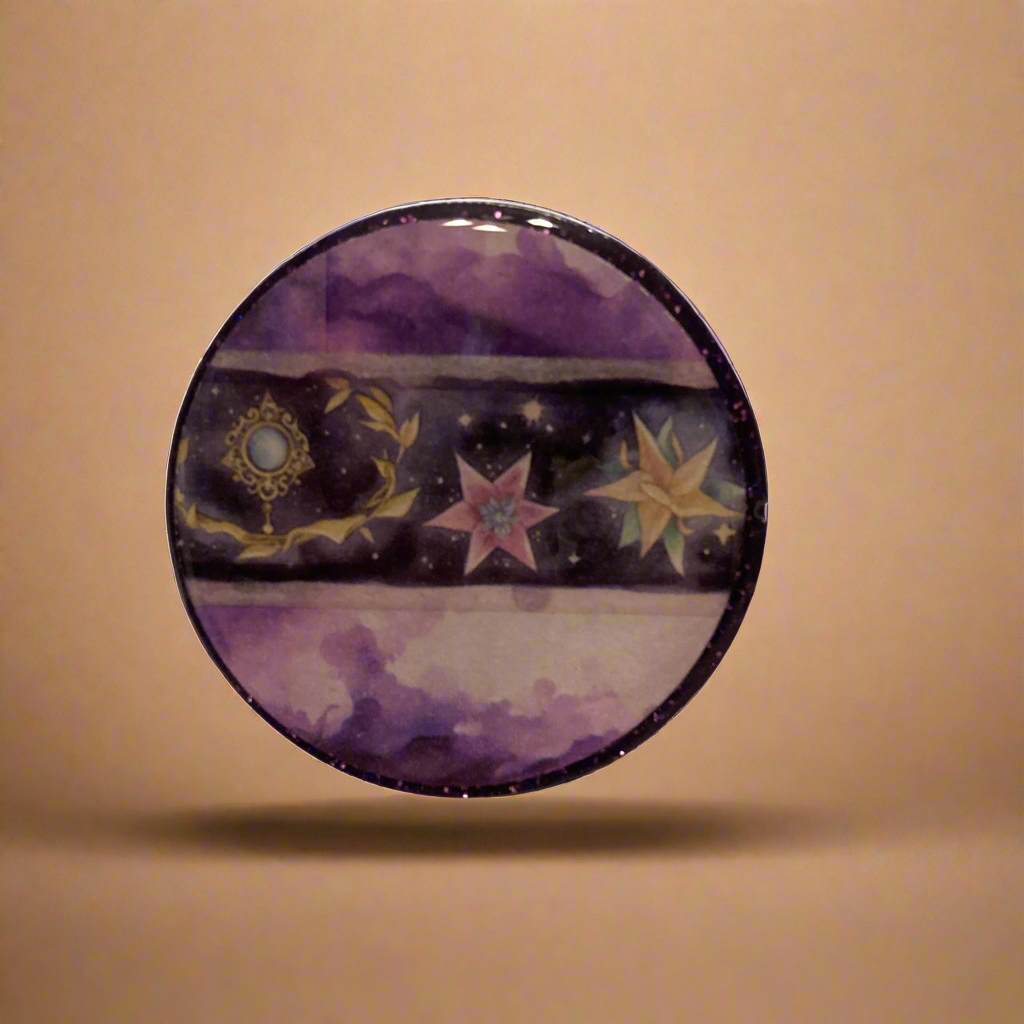 Magnets, purple, galaxy, moon, starts, milky way