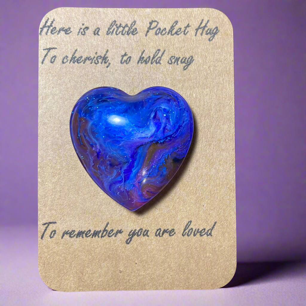Pocket Hugs, pink & blue