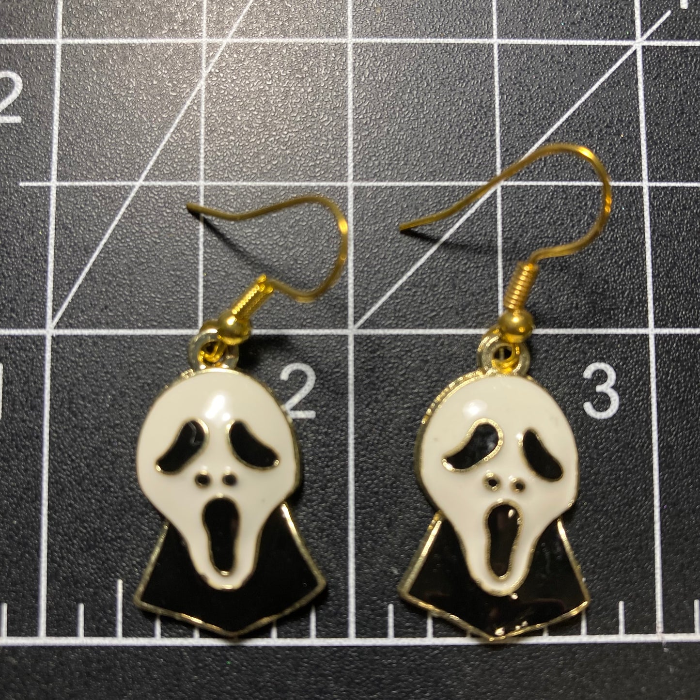 Screaming Ghost charm earrings