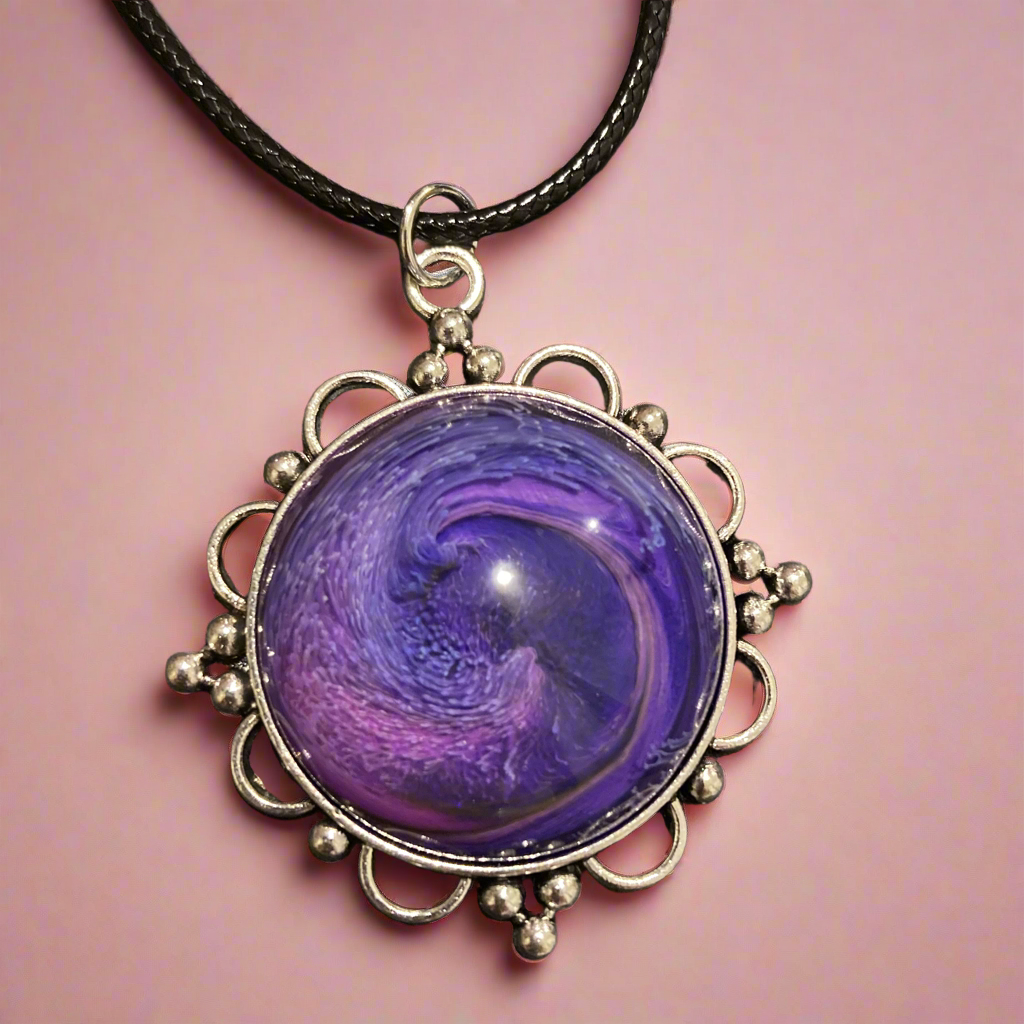 Galaxy Necklaces, purple
