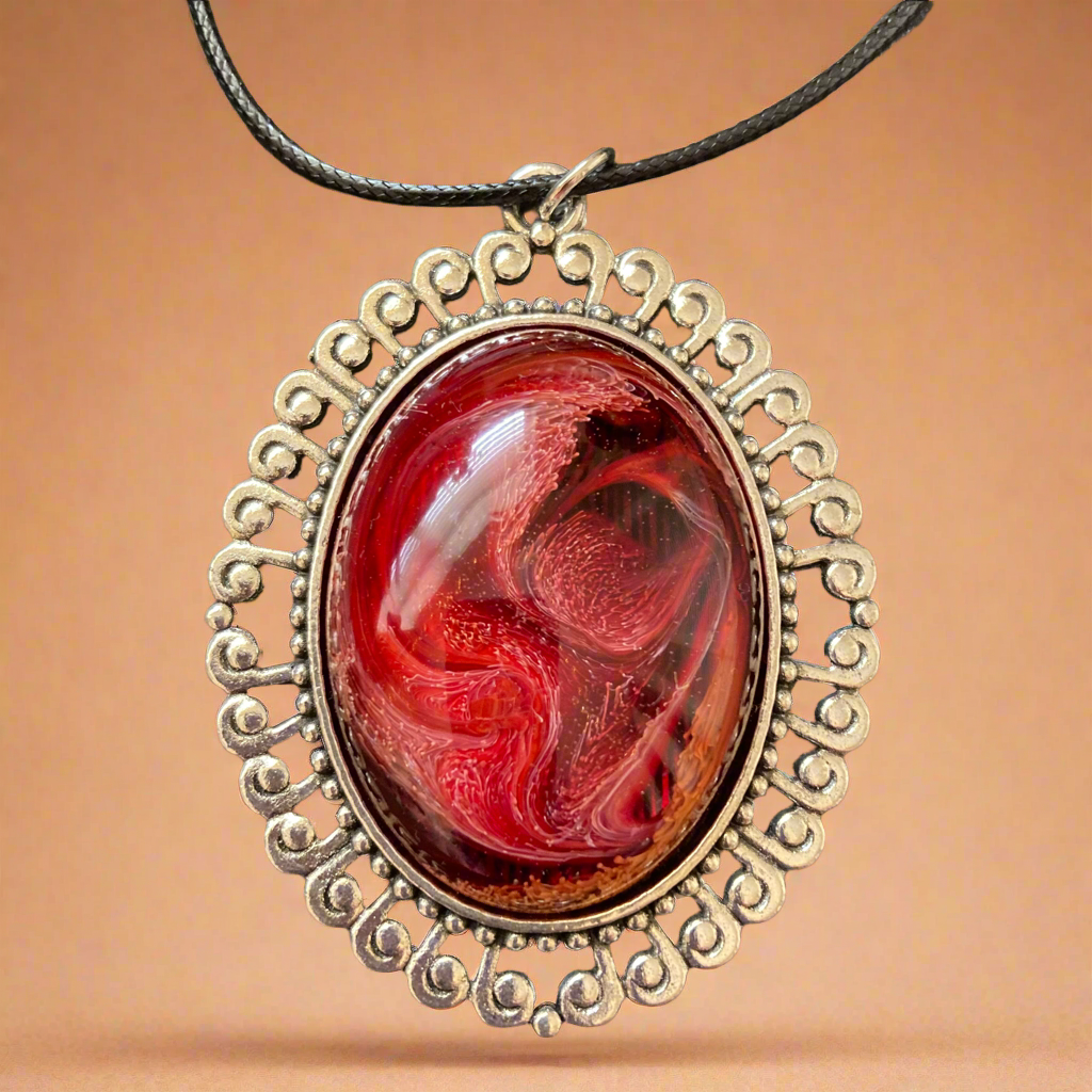 Galaxy Necklace, red