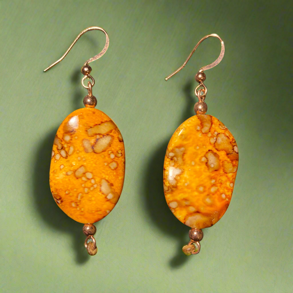 Orange Autumn earrings