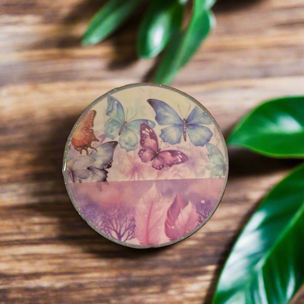 Magnets, butterflies, feathers, fantasy