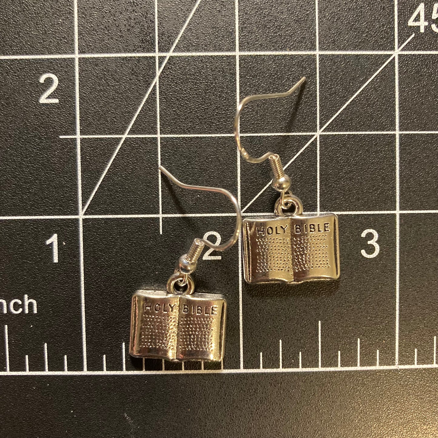 Bible earrings