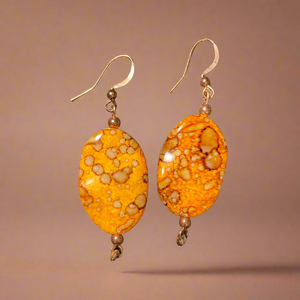 Orange Autumn earrings