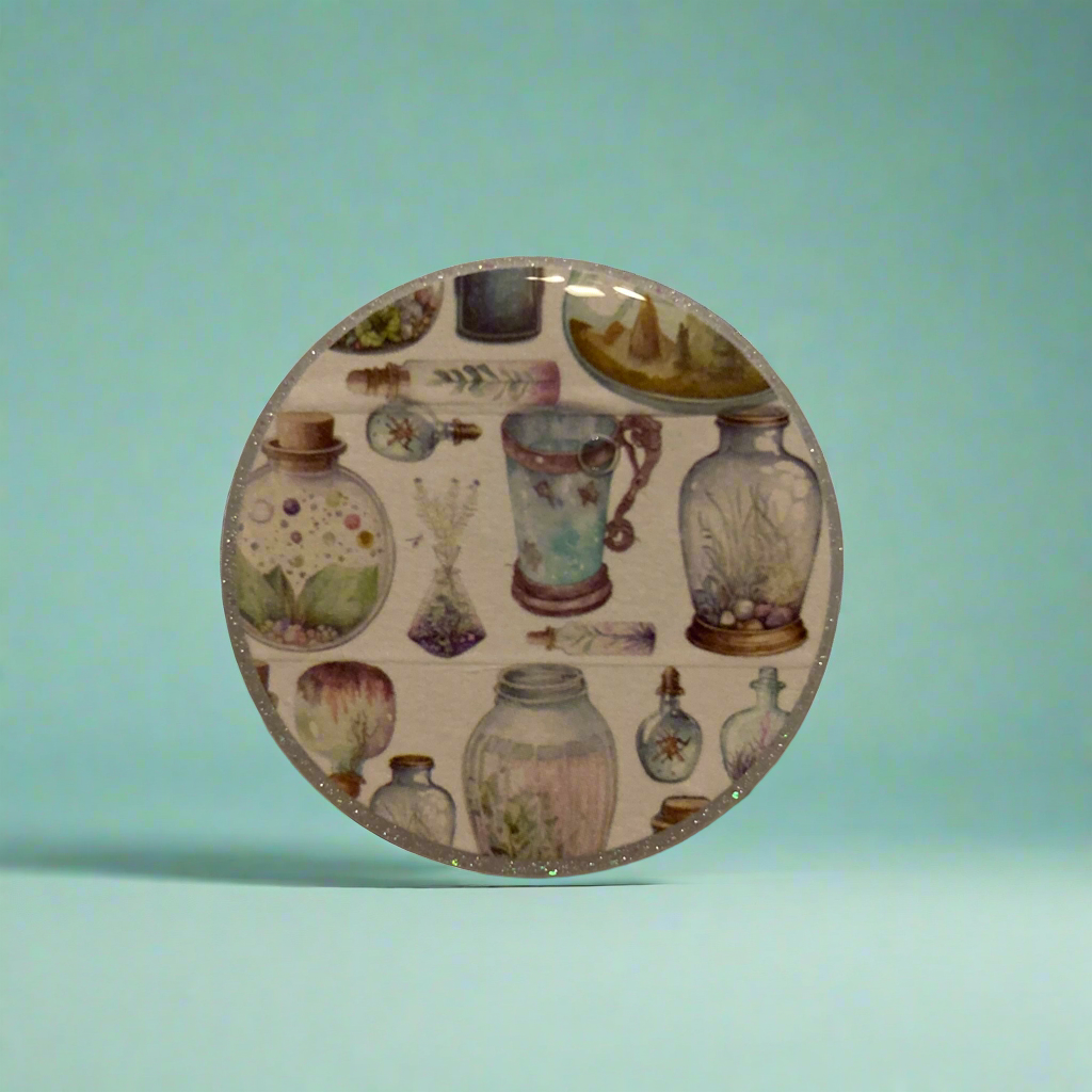 Magnets, vintage bottles, esoteric, retro