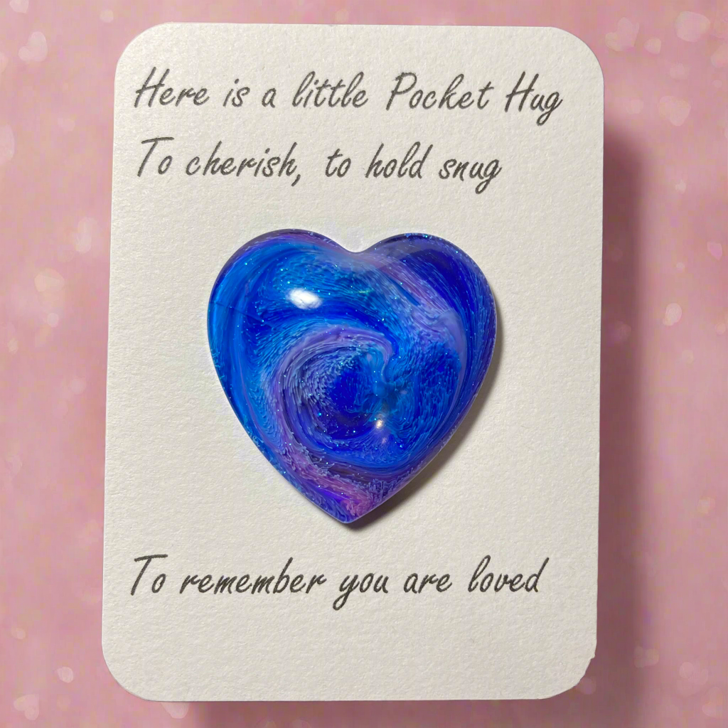Pocket Hugs, pink & blue