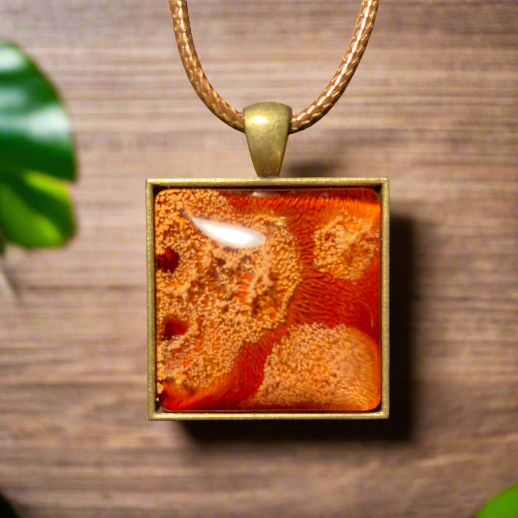 Autumn Necklace, square, fall fashion