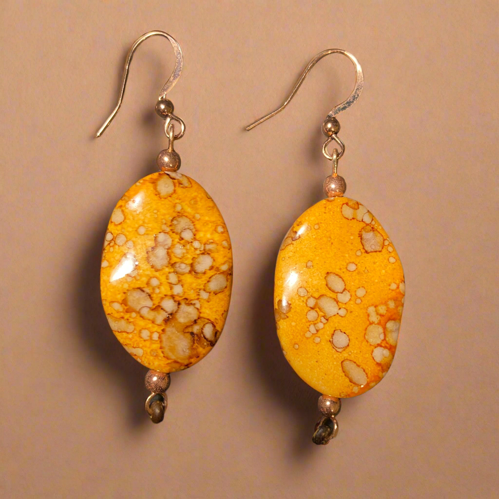 Orange Autumn earrings