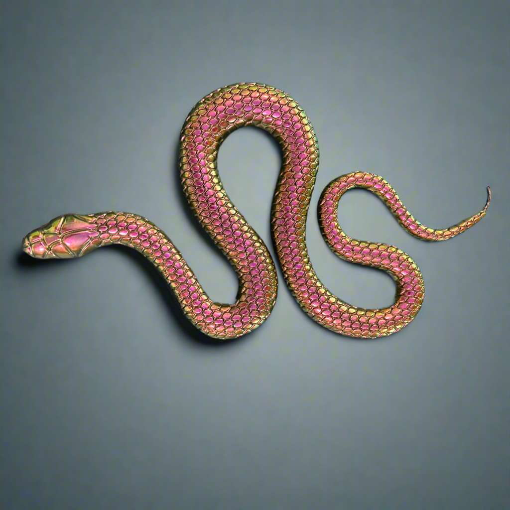Wall decor chameleon Fuchsia Snake