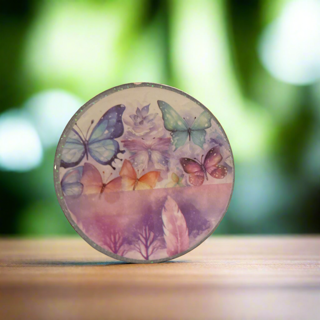 Magnets, butterflies, feathers, fantasy