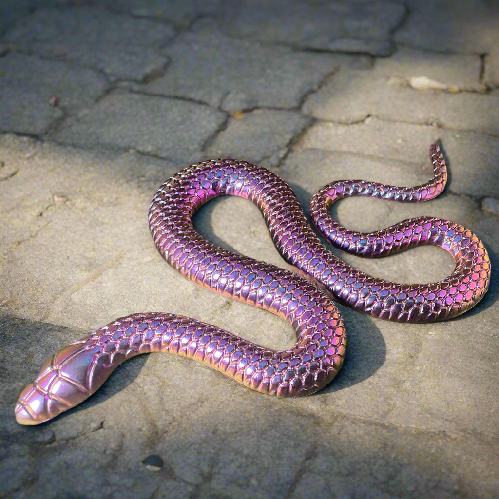 Wall decor, chameleon Violet Snake