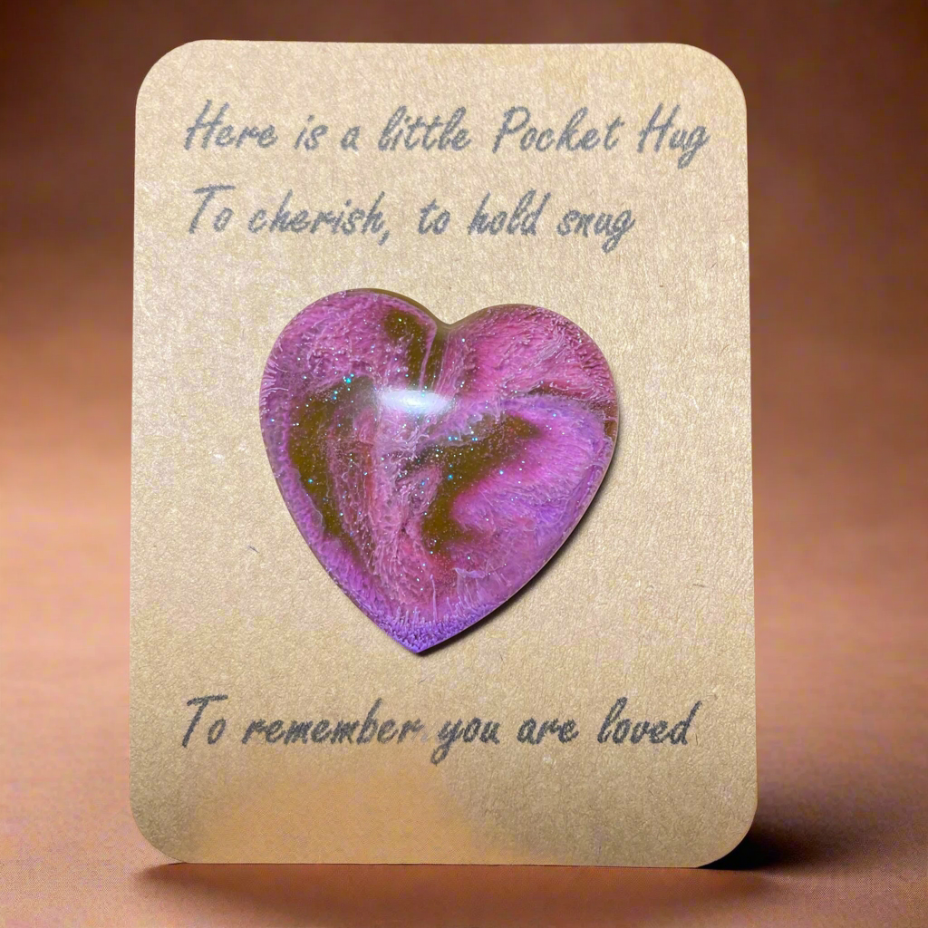Pocket Hugs, pink & purple