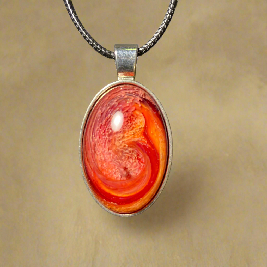 Autumn Necklace, oval, fall fashion