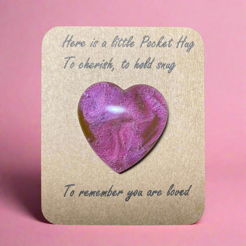Pocket Hugs, pink & purple