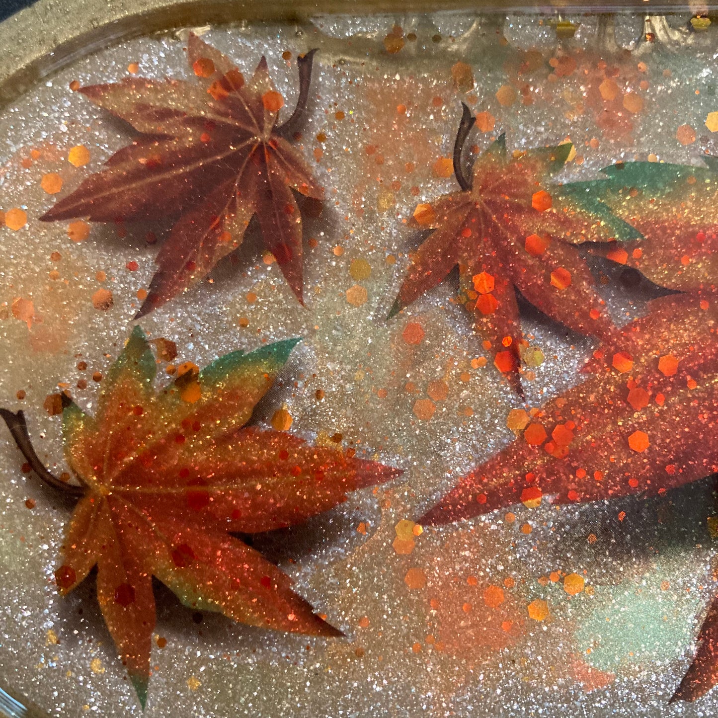 Trinket Tray, fall leaves