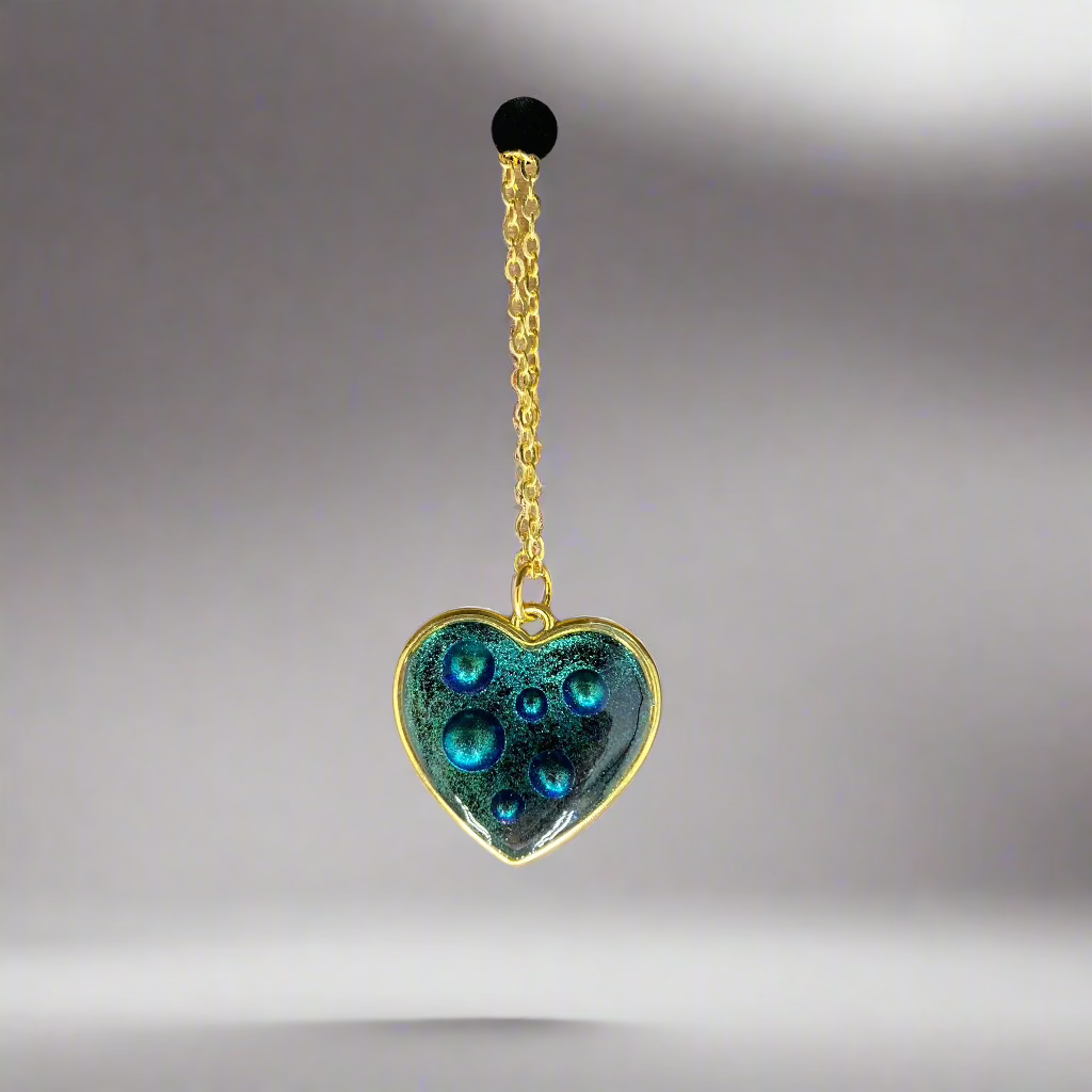 Rain Drops Heart Neclaces