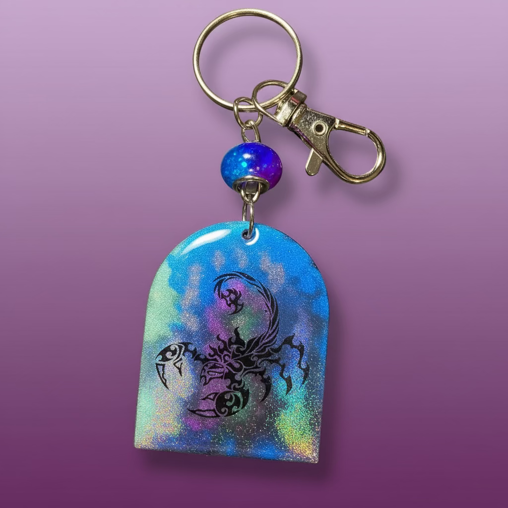 Bag charm, keychain, scorpion
