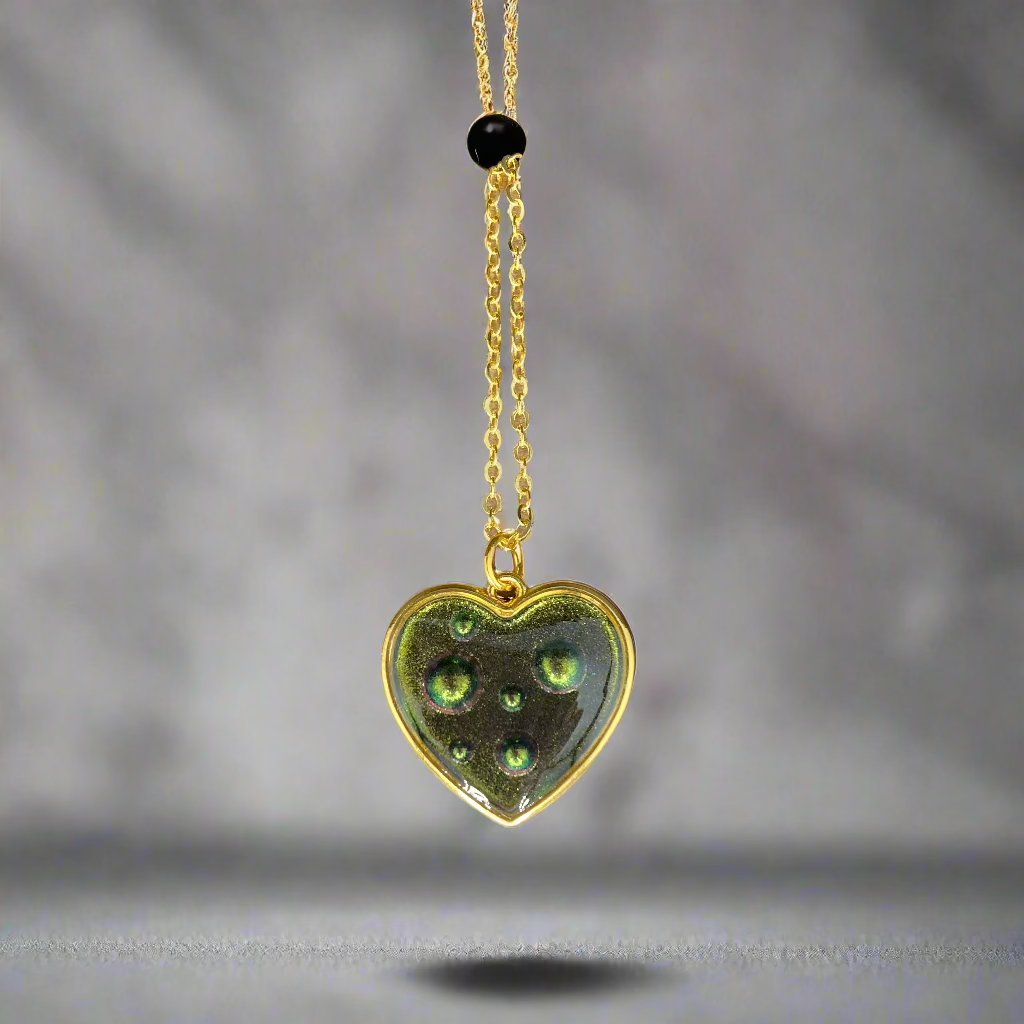Rain Drops Heart Neclaces