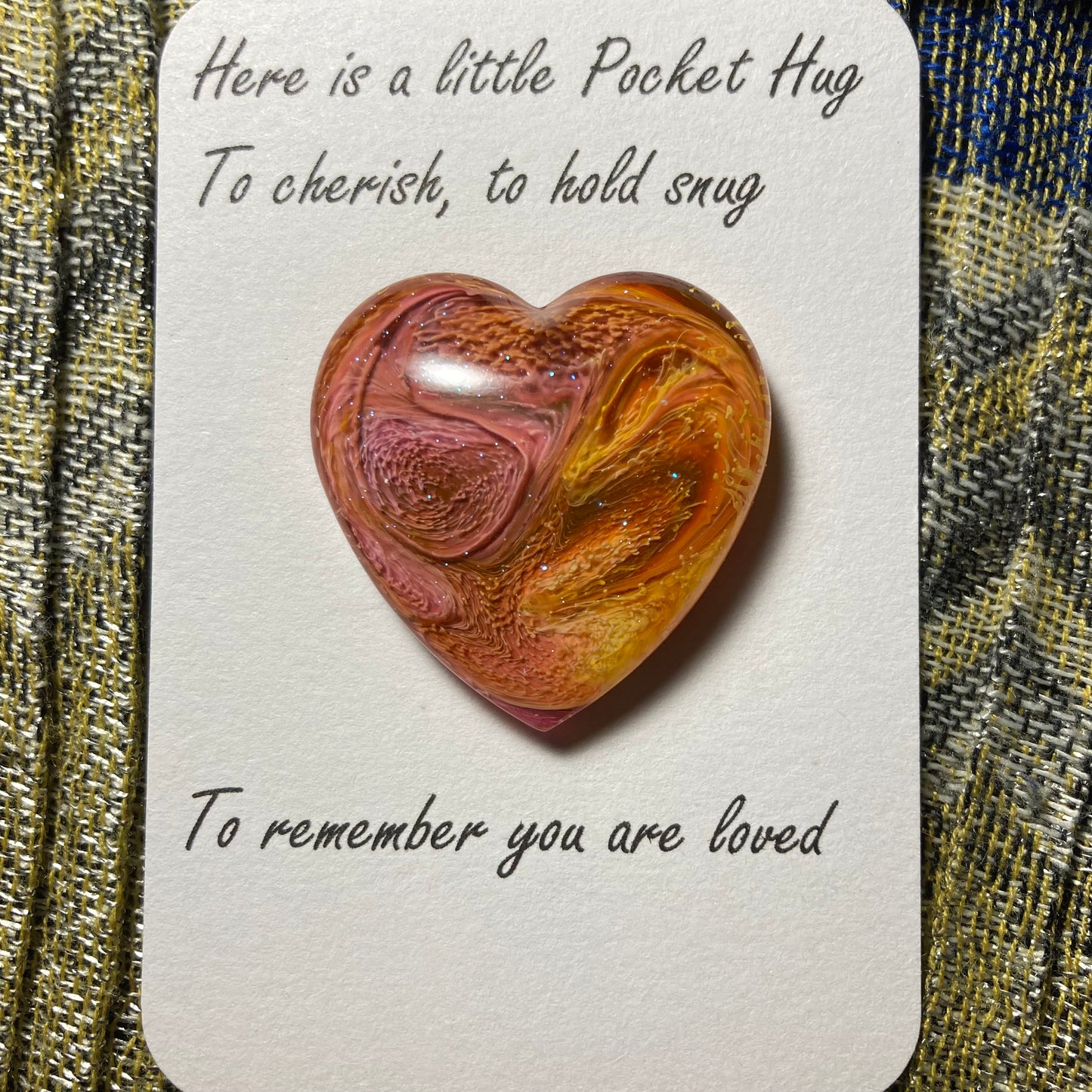 Pocket Hugs, pink/orange
