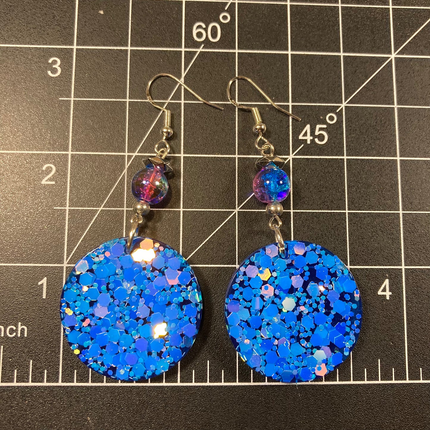 Sparkling Blue Earrings