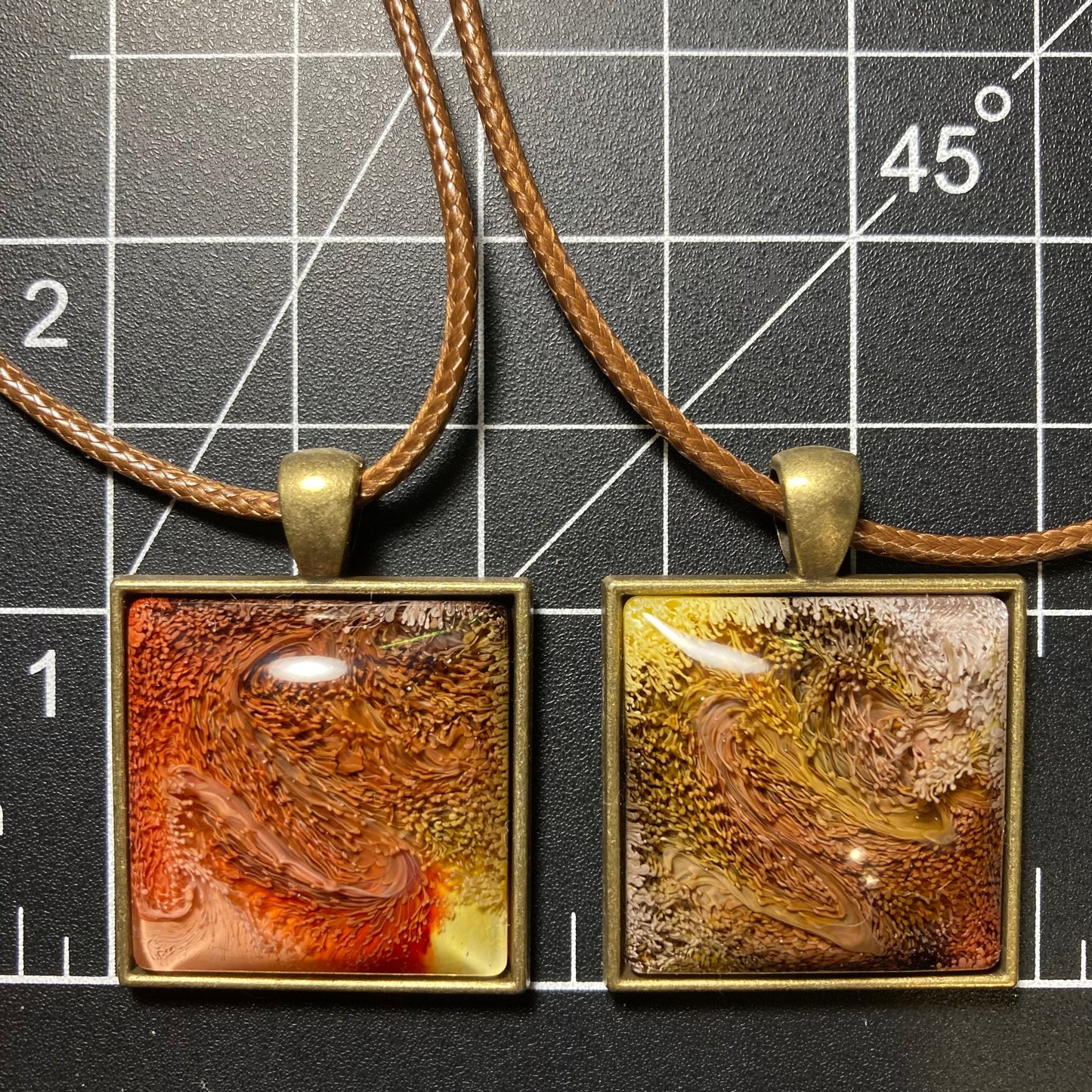 Autumn Necklace, square, fall fashion