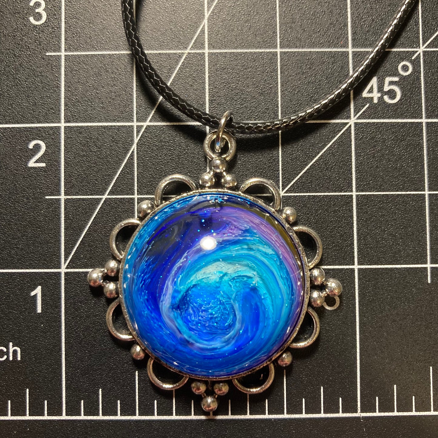 Galaxy Necklaces, pink & blue