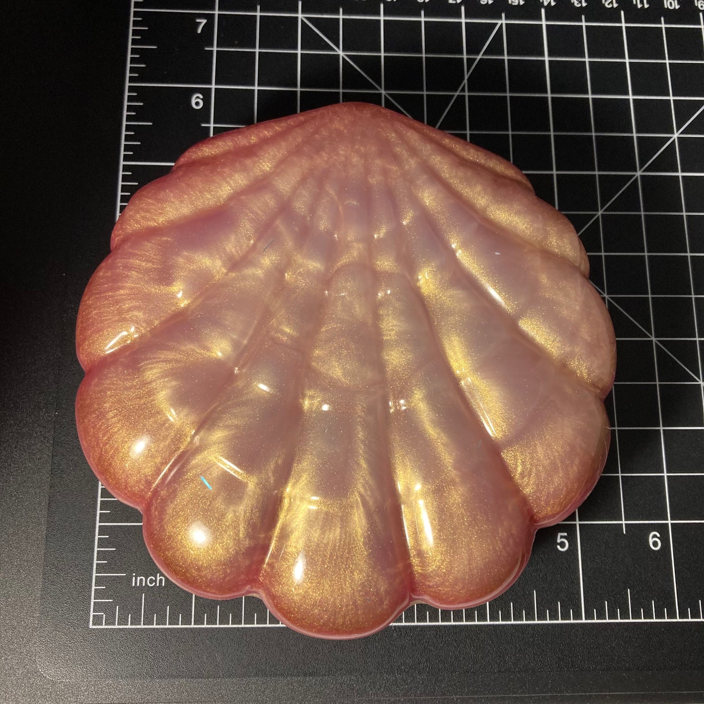 Jewelry box, sea shell, pink, pearl