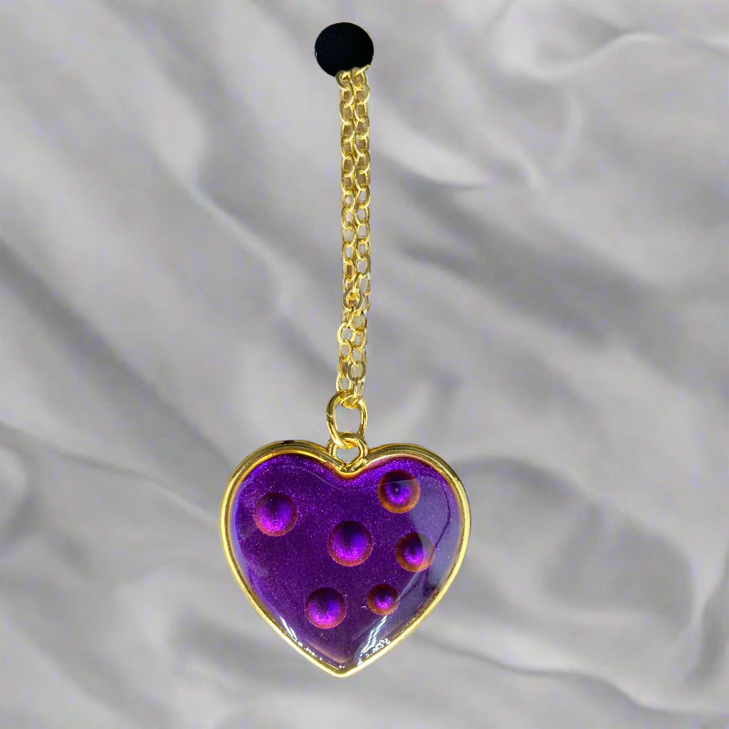 Rain Drops Heart Neclaces