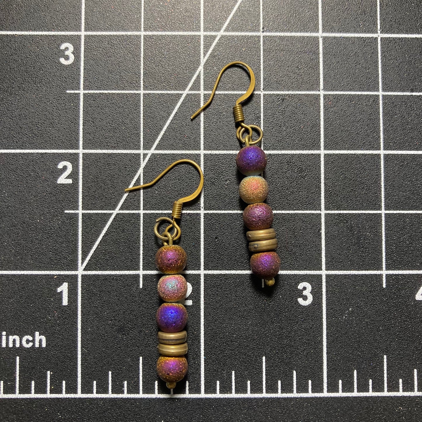 Drop Earrings, fall colors, dangle